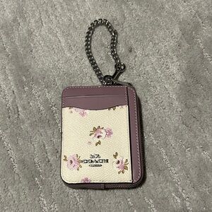 Purple Floral Coach Wallet